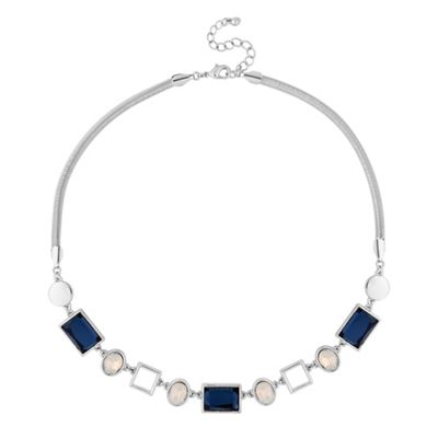 Designer multi shape crystal necklace